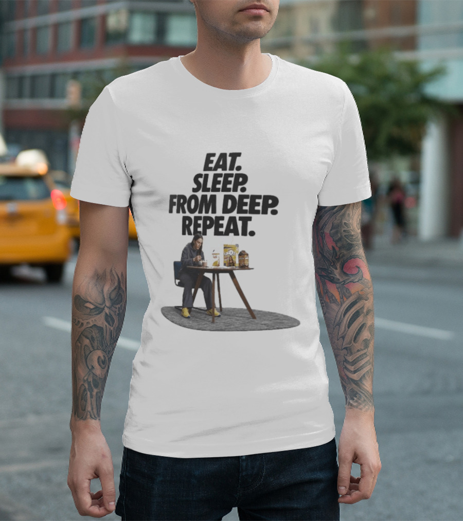 Caitlin Clark Eat Sleep From Deep Repeat Basketball Enthusiast Fun Cereal Moment T-Shirt