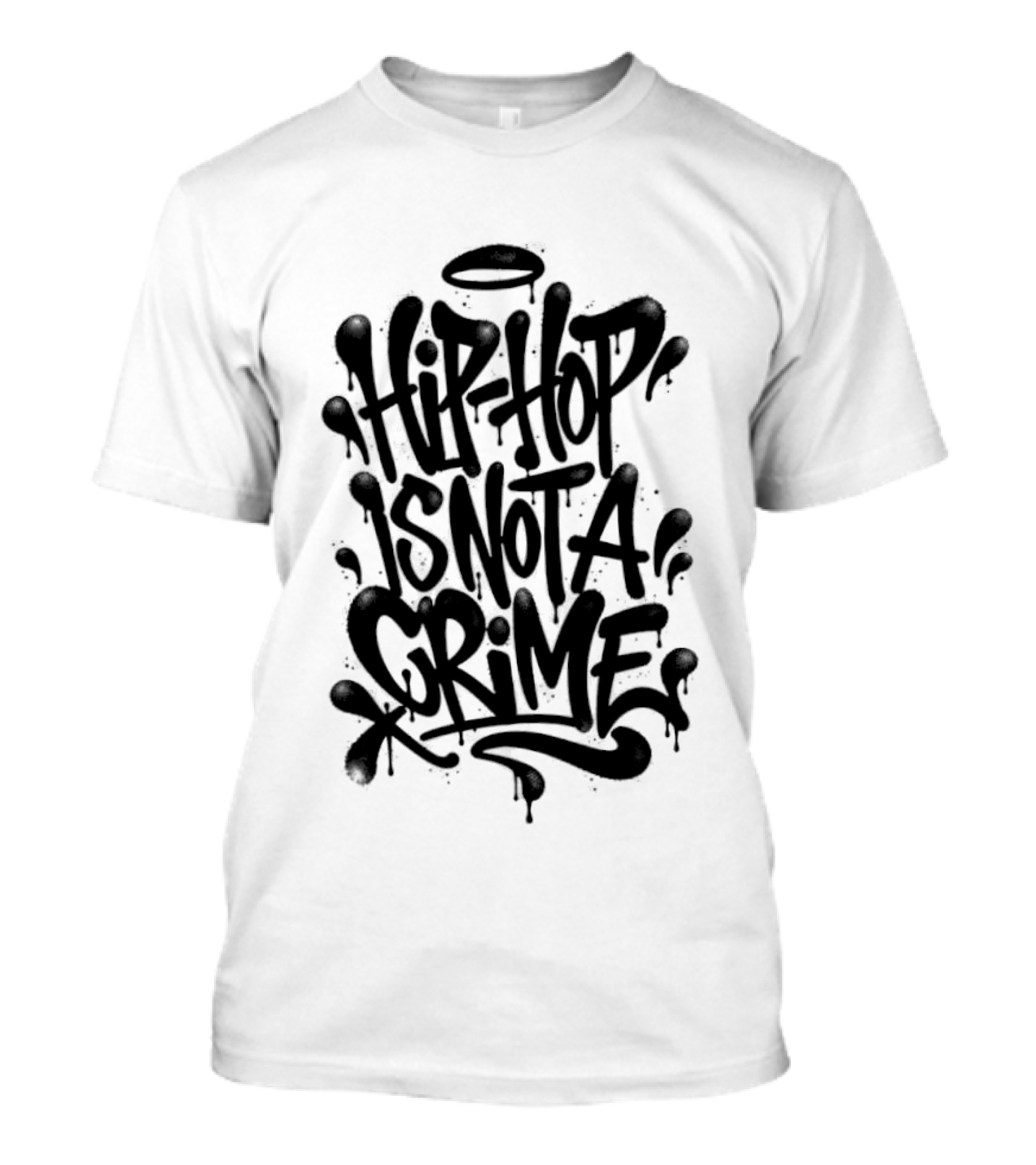 Hip Hop Is Not A Crime Graffiti Street T-Shirt