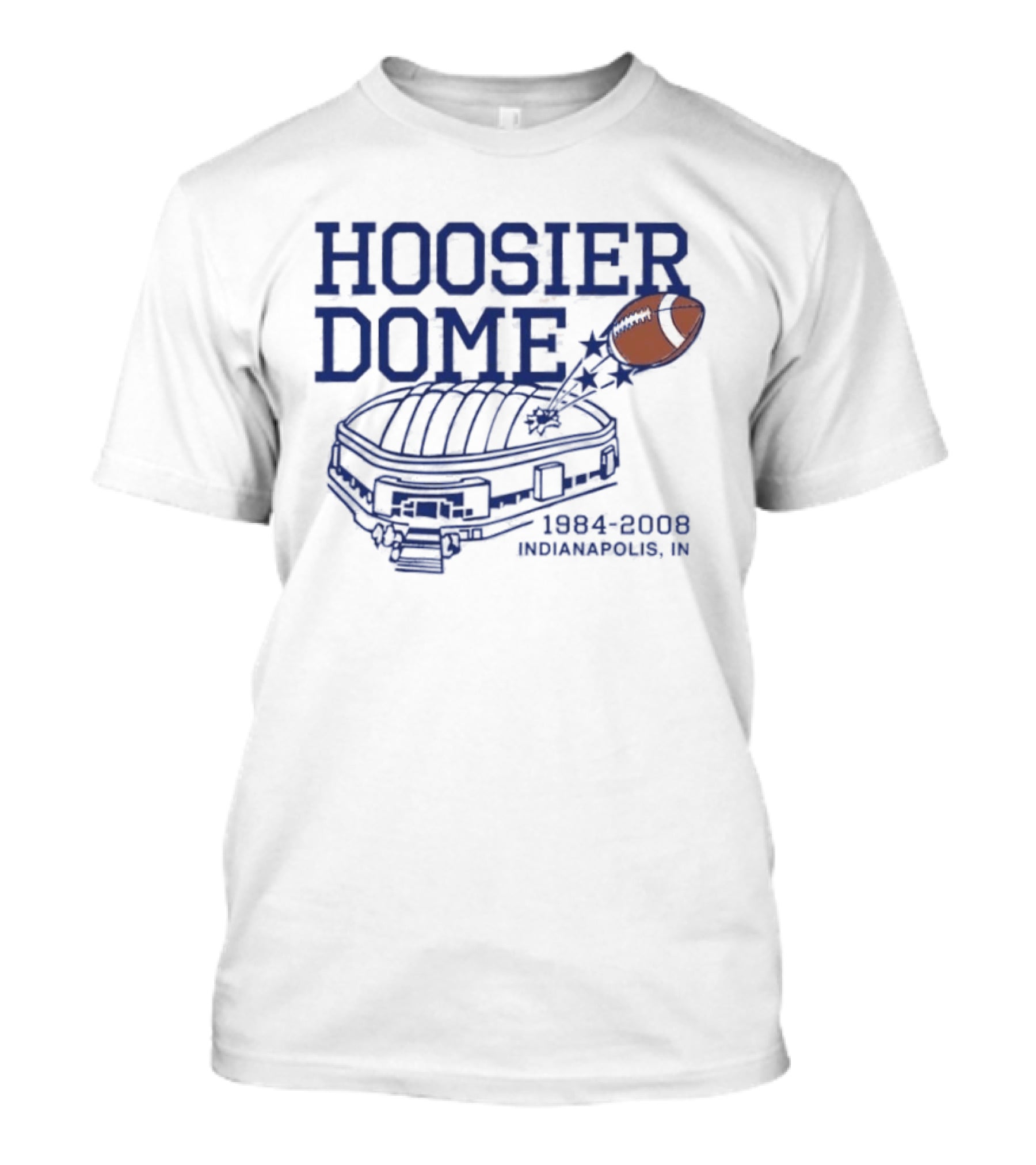 Hoosier Dome Indianapolis 1984 2008 Football Stadium Indiana T-Shirt