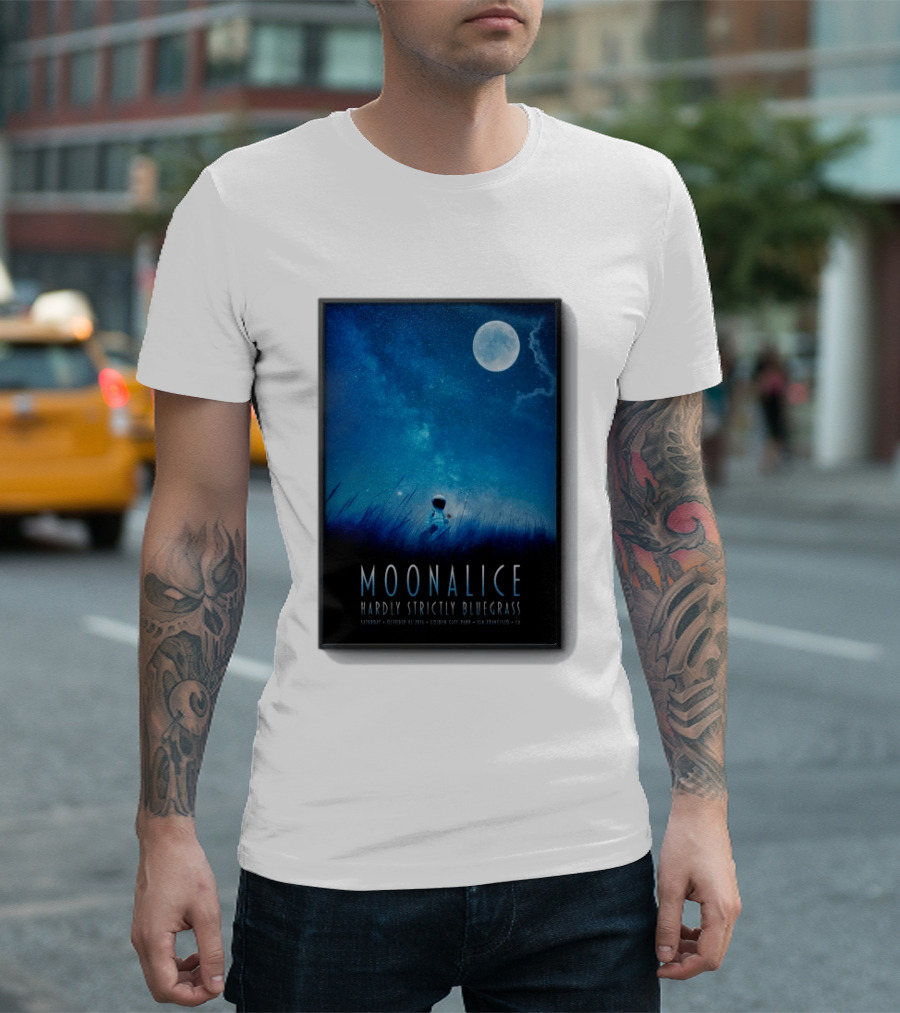 Original Moonalice Hardly Strictly Bluegrass October 3 2026 Golden Gate Park San Francisco CA T-Shirt