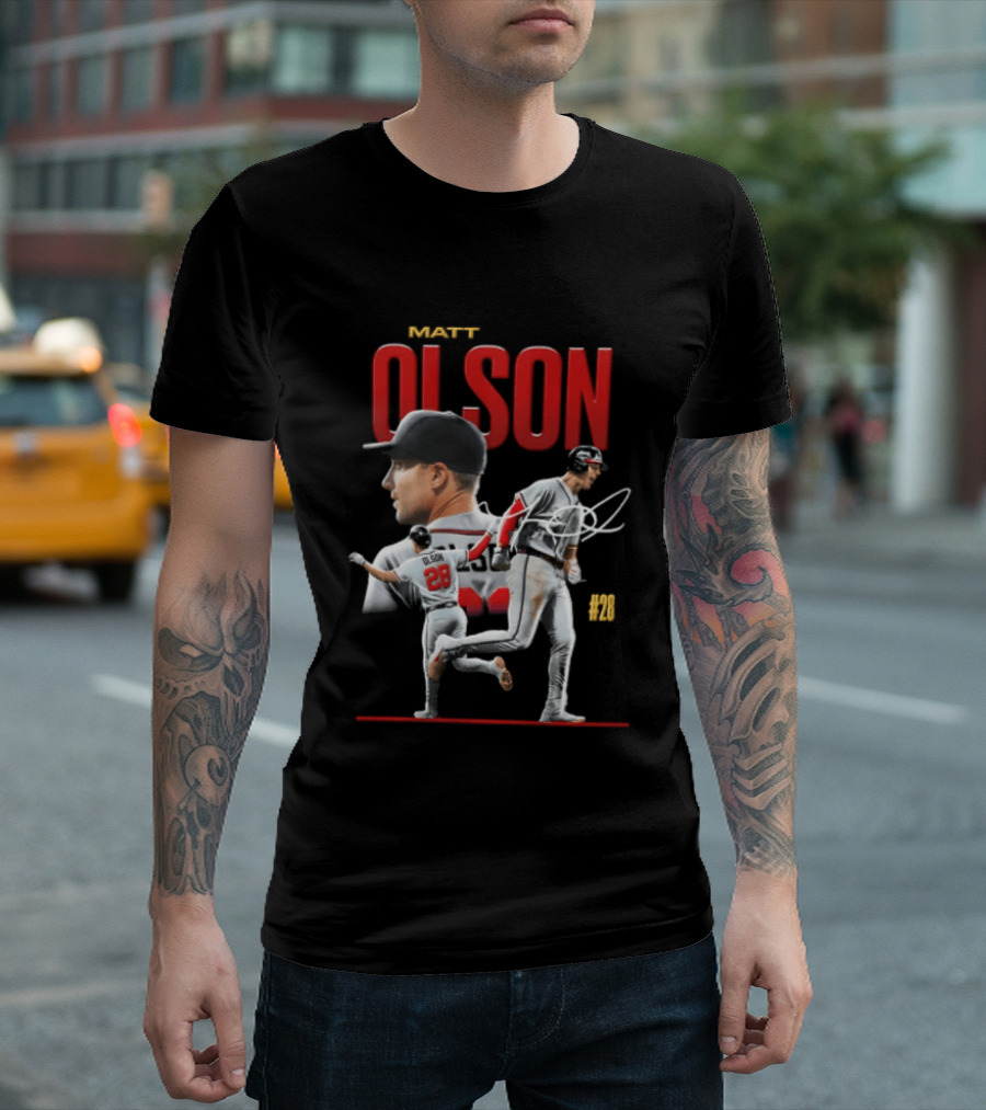 Matt Olson Atlanta Braves MLB 28 Foul Territory Players T-Shirt
