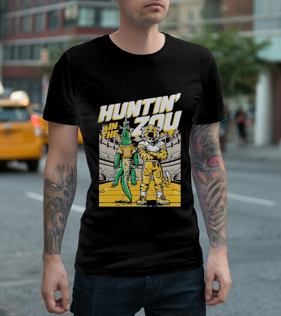 Huntin' In The Zou Mizzou Tigers Vs Florida Gators Stadium Showdown T-Shirt