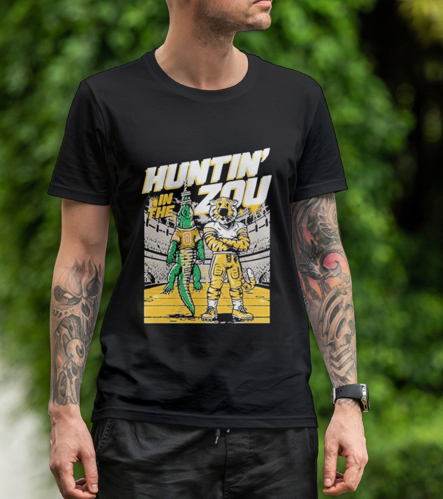 Huntin' In The Zou Mizzou Tigers Vs Florida Gators Stadium Showdown T-Shirt
