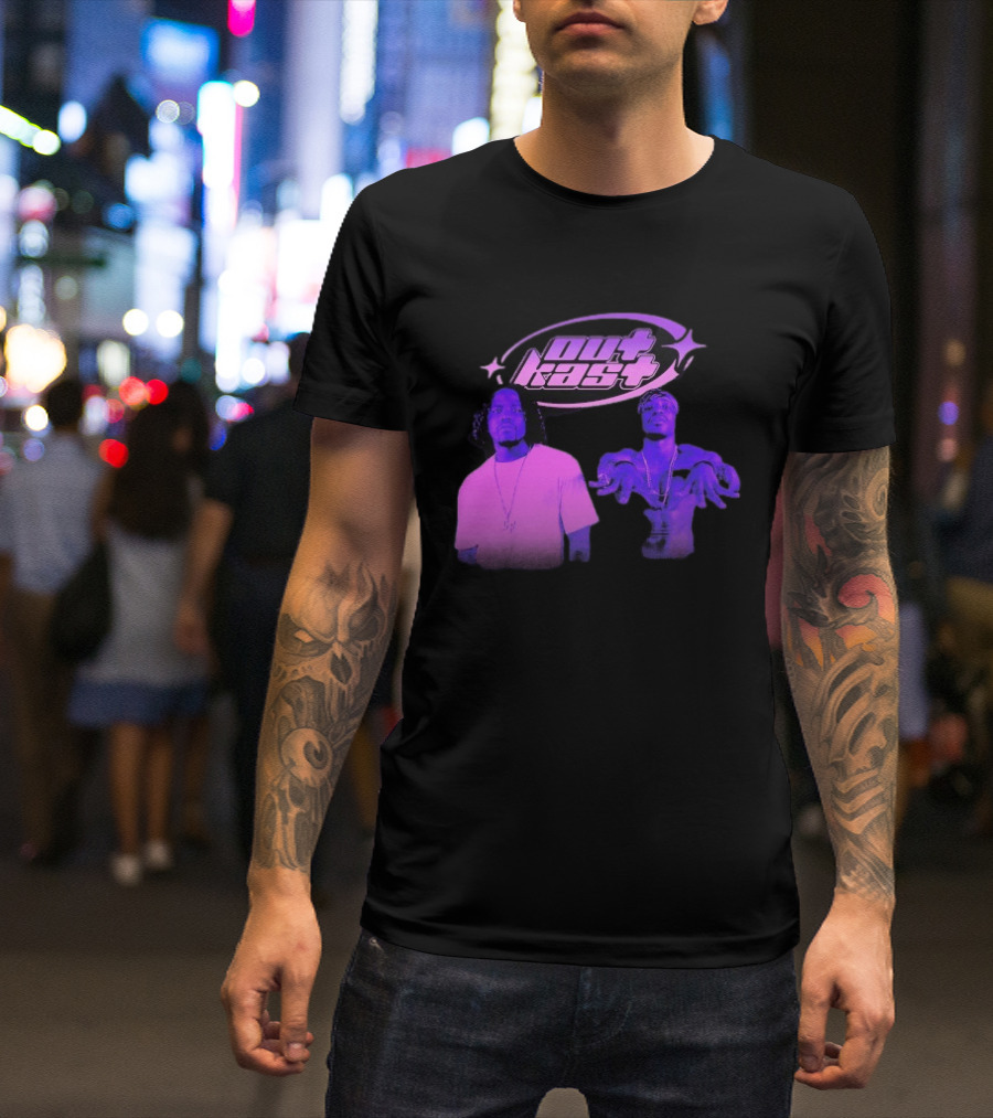 Outkast Big Boi André 3000 Purple Style Iconic Duo T-Shirt