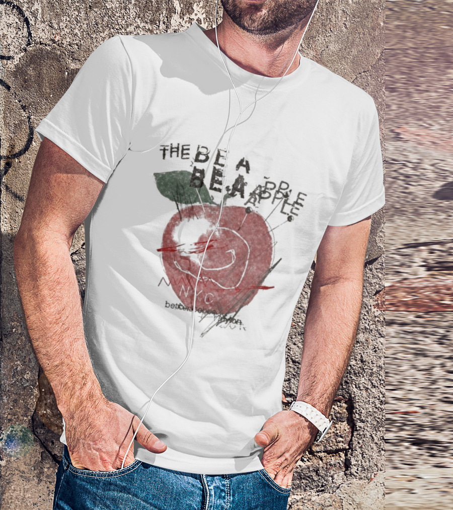 Beabadoobee The Be A Apple NYC Hand Drawn Red Apple T-Shirt