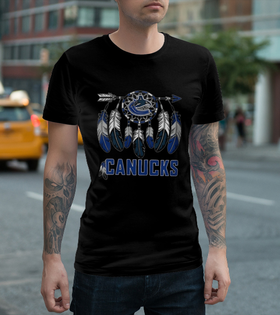 Vancouver Canucks NHL Dreamcatcher Feathers T-Shirt