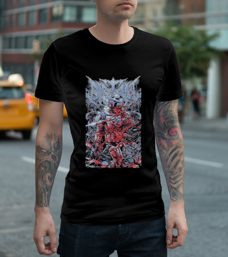 Distant Bounty Hunter Star Wars Metal T-Shirt