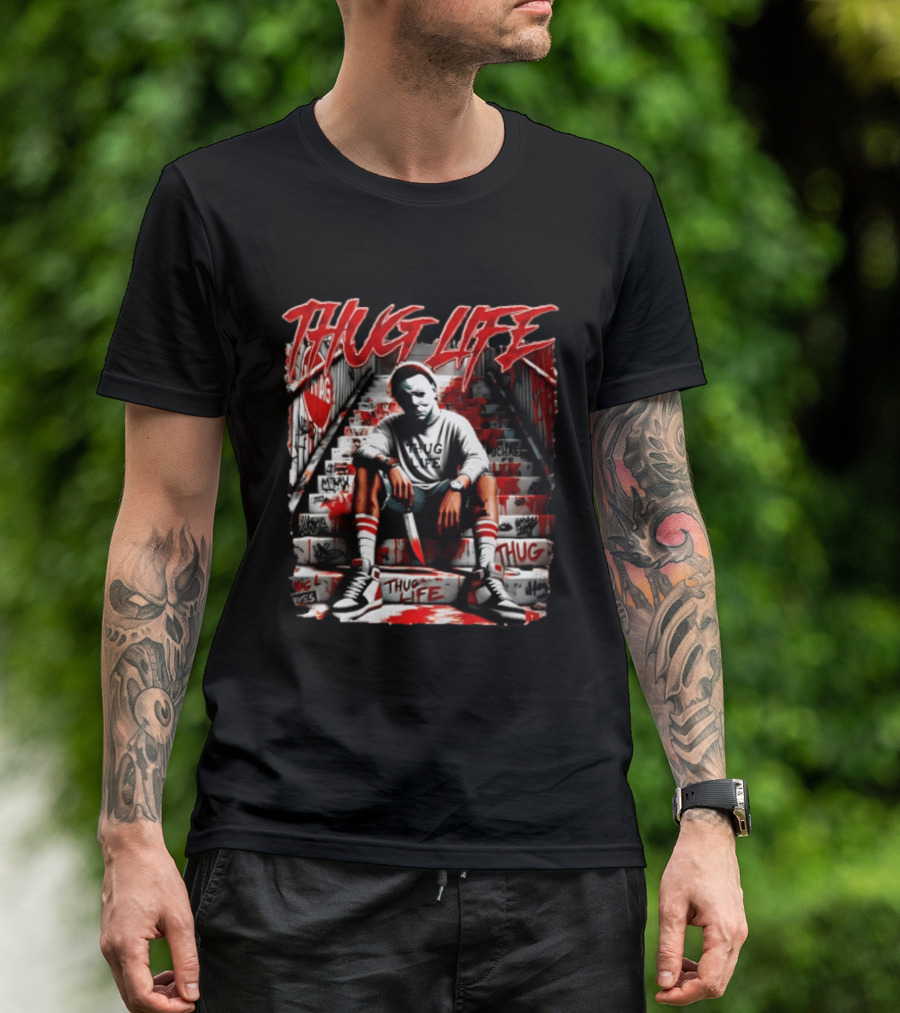 Thug Life Michael Myers Graffiti Street T-Shirt