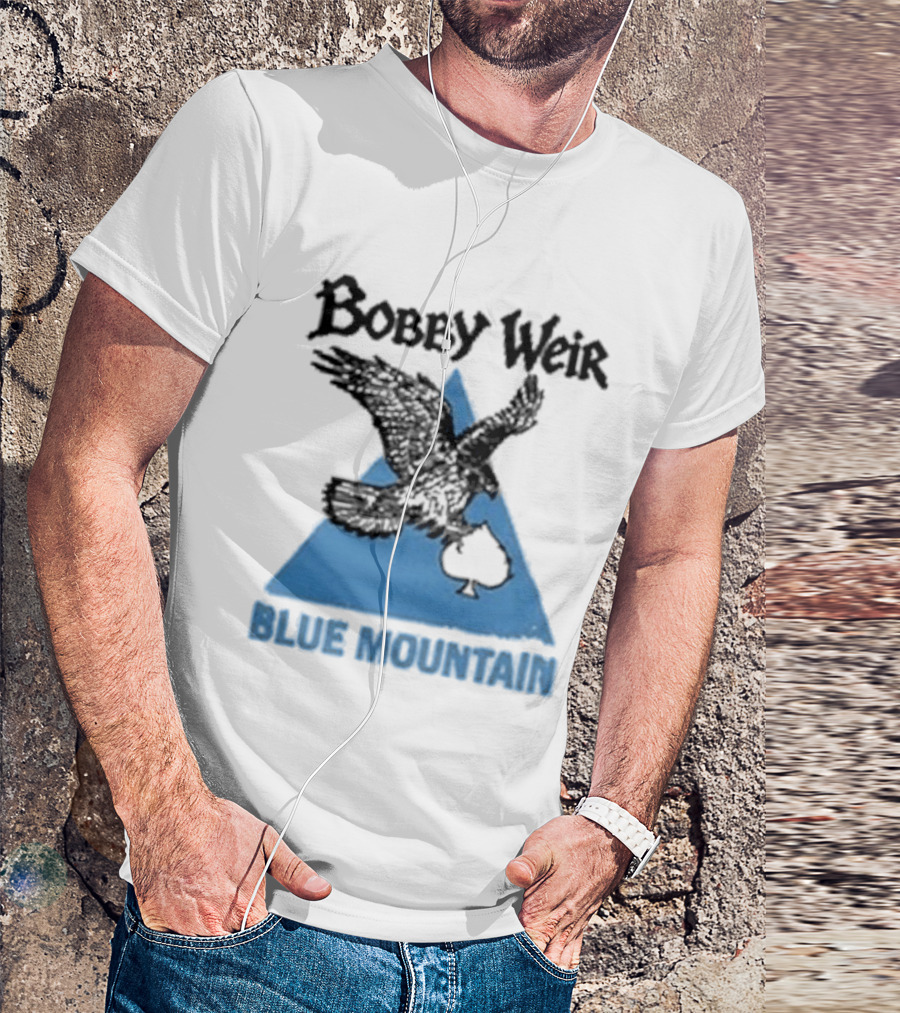 Bobby Weir Blue Mountain Eagle Spade Triangle T-Shirt