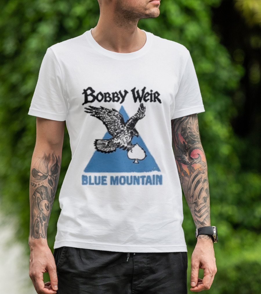 Bobby Weir Blue Mountain Eagle Spade Triangle T-Shirt