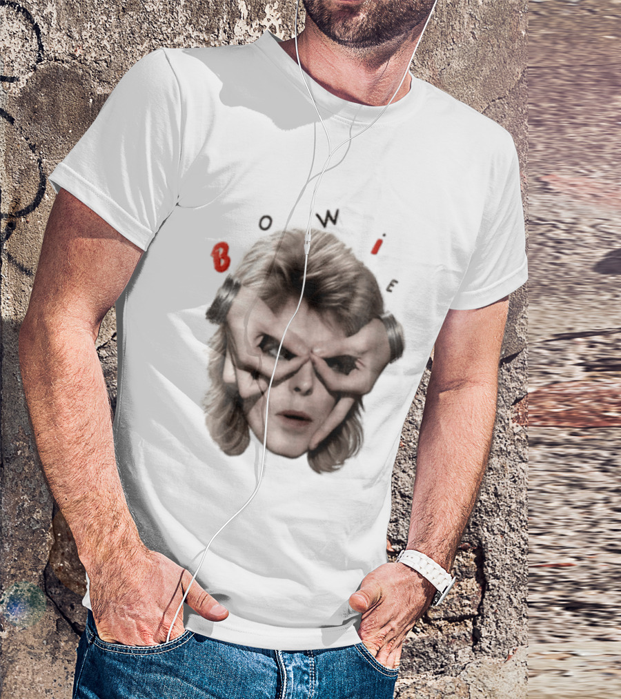 Bowie David Bowie Hands Framing Eyes Retro Music T-Shirt
