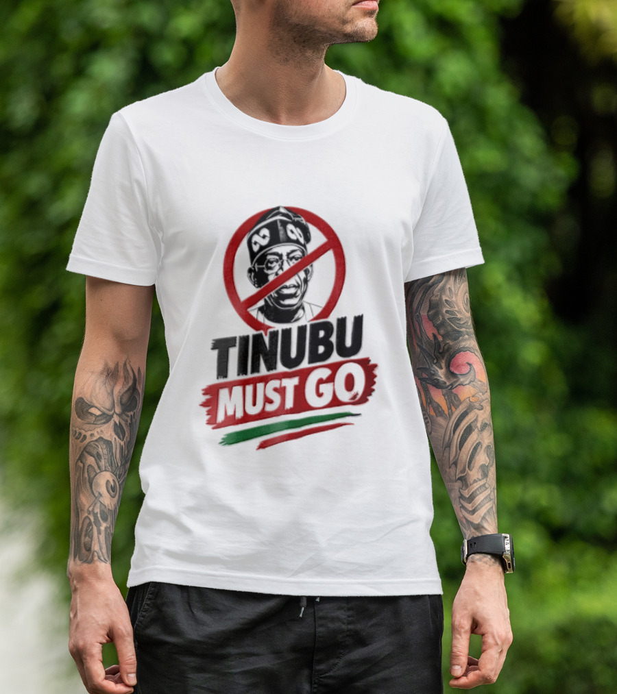 Tinubu Must Go Traditional Cap Crossed Out T-Shirt