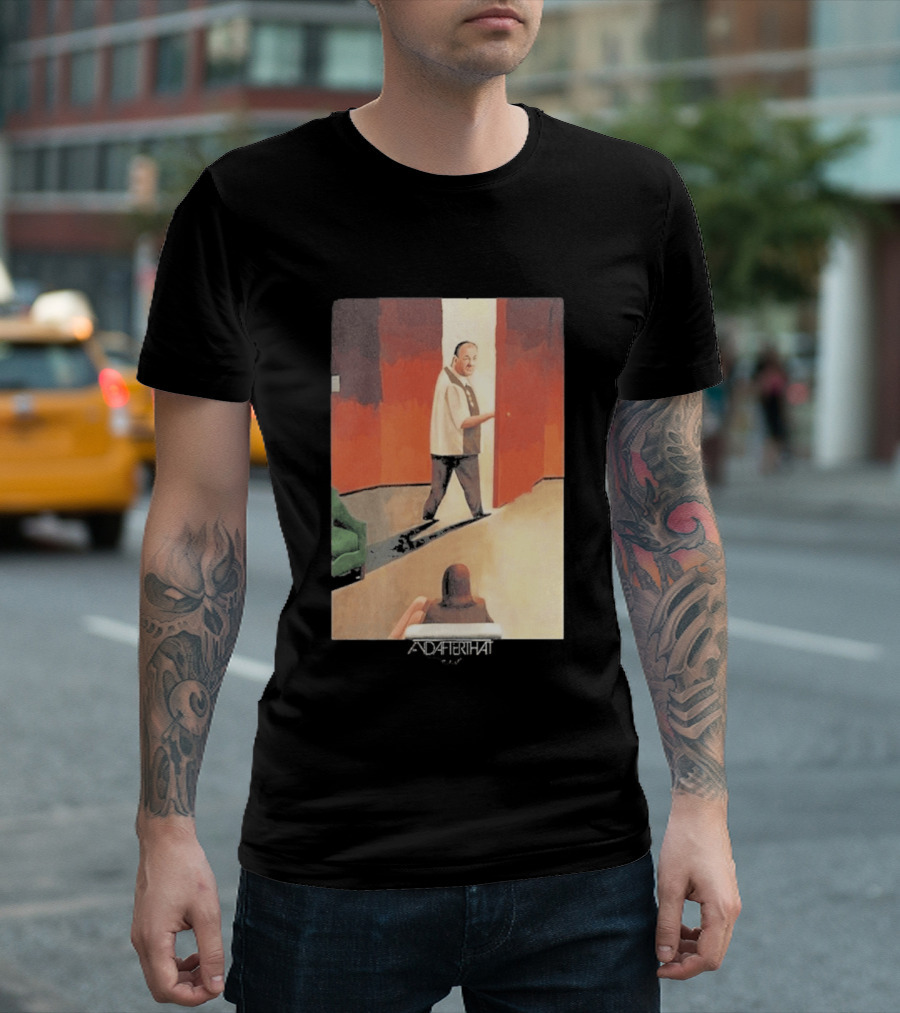 After That Therapy Scene Black Edge T-Shirt