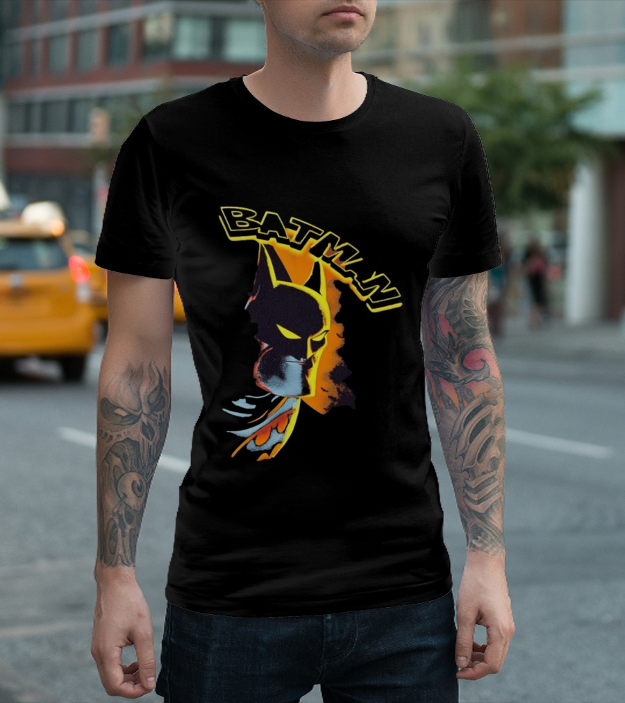 Batman DC Comics Superhero Dark Knight Iconic Mask T-Shirt