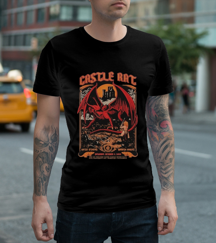 Castle Rat Berkeley Summon The Beasts Tour 2026 UC Theatre California October 3 Unto Others Wraith Knight T-Shirt