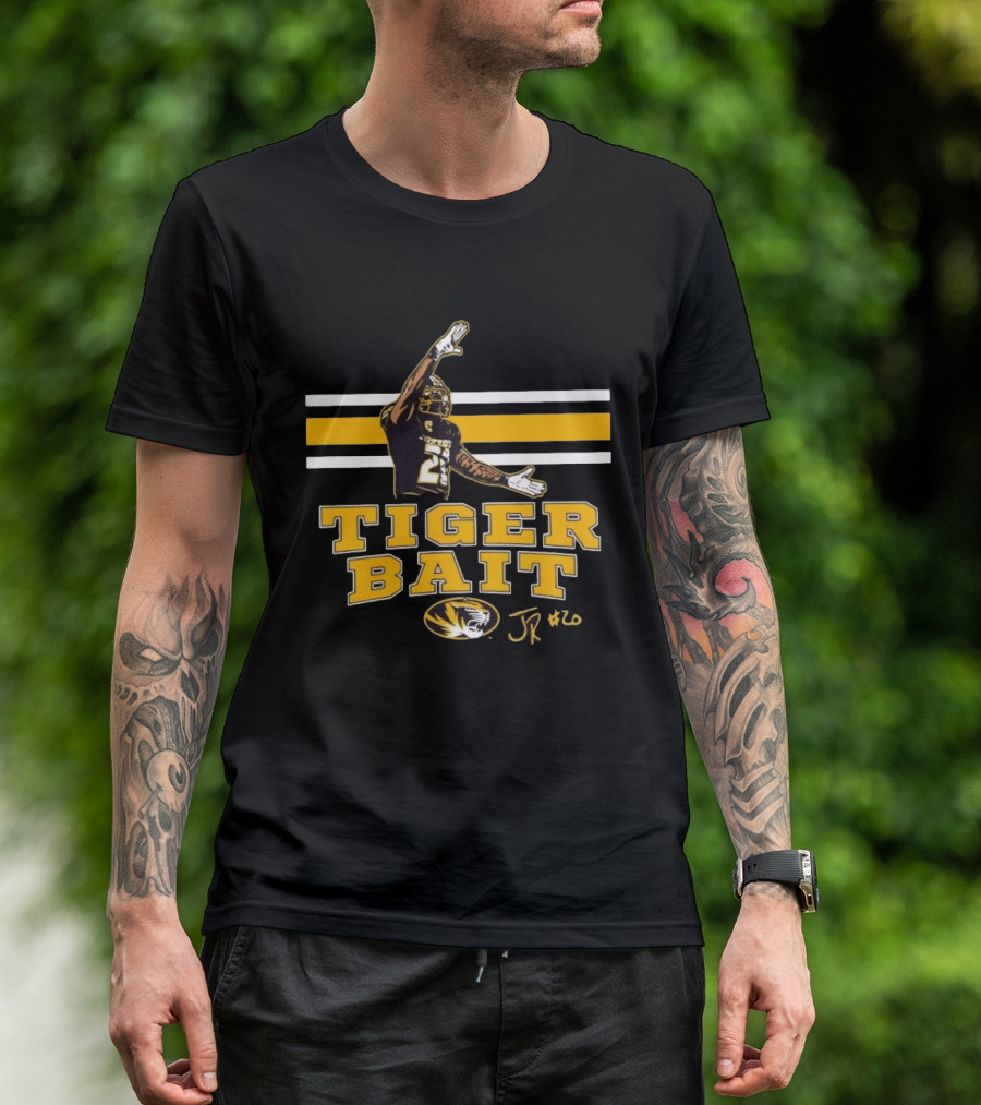 Missouri Tigers Football Tiger Bait JR #20 Jamal Roberts T-Shirt