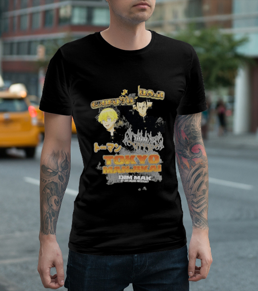 Tokyo Manji Dim Mak Collection Baji Chifuyu Tokyo Revengers T-Shirt