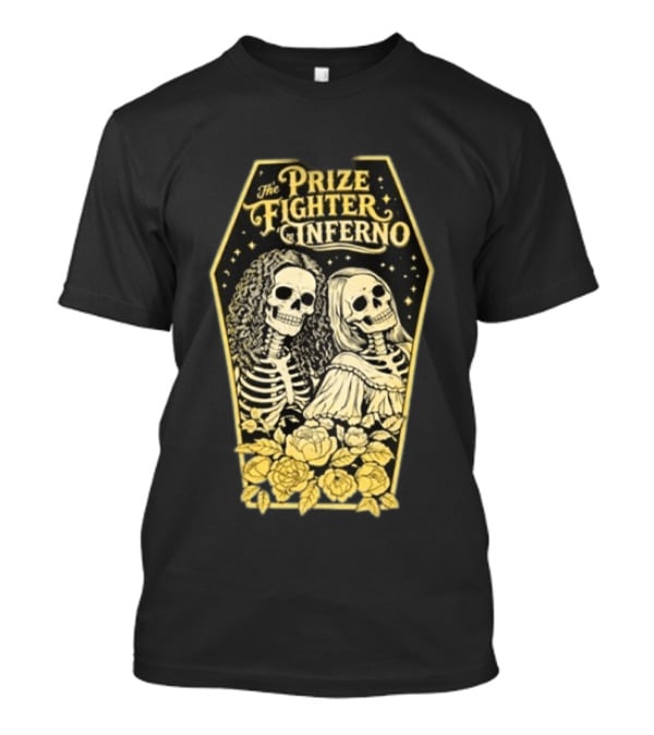 Skeleton Lovers Coffin The Prize Fighter Inferno Floral Festival 2026 T-Shirt