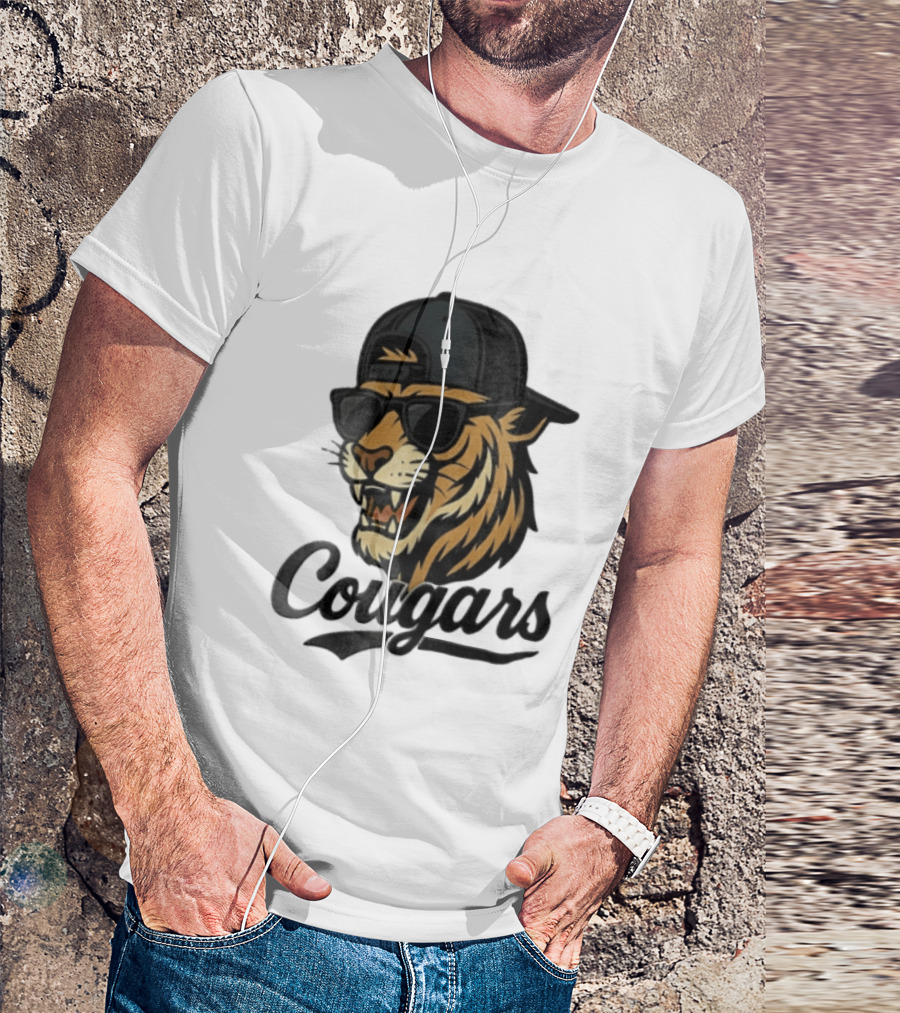 Cougars Tiger Sunglasses Baseball Cap Swagger T-Shirt