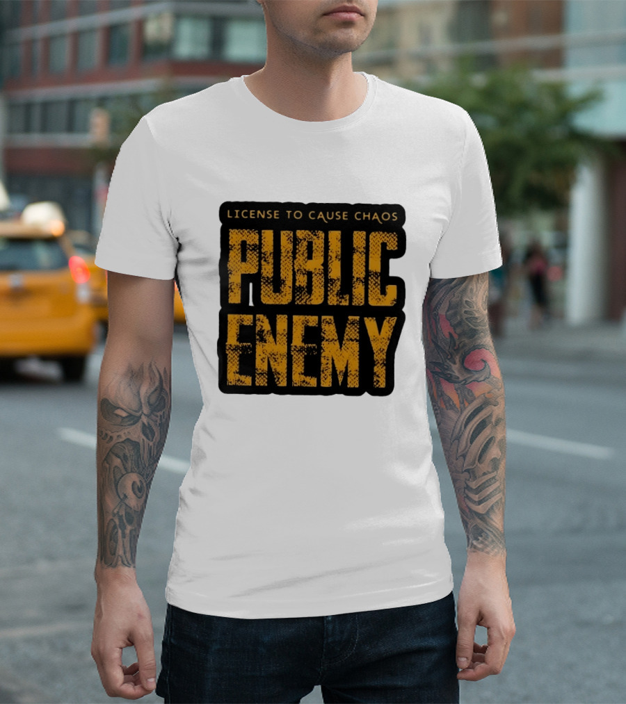 License To Cause Chaos Public Enemy T-Shirt