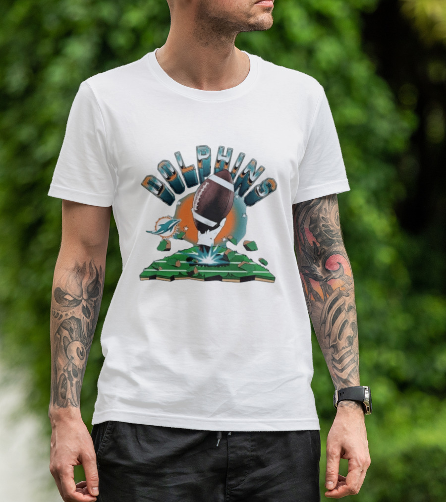 Miami Dolphins Football Explode 2026 Clubhouse T-Shirt