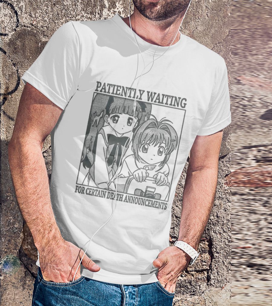 Patiently Waiting For Certain Death Anime Aesthetic T-Shirt