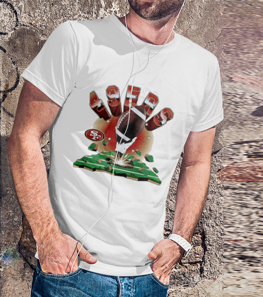 San Francisco 49ers Explosive Football 2026 Clubhouse T-Shirt