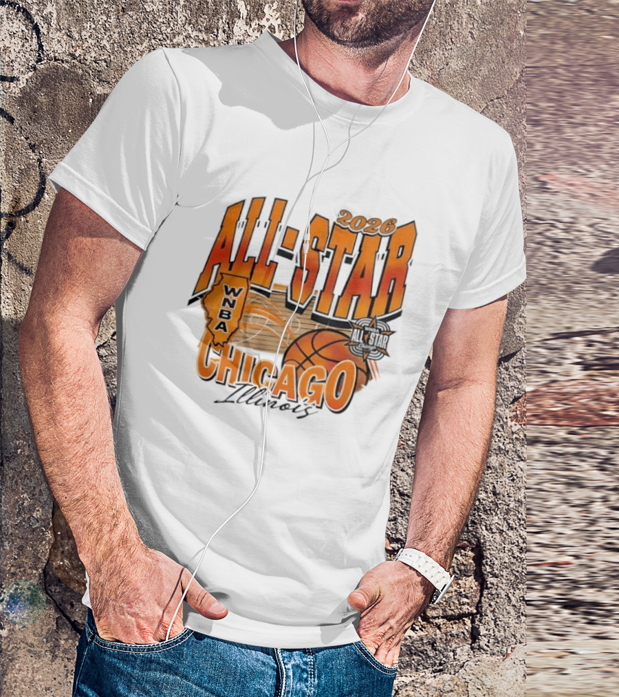 WNBA All Star 2026 Chicago Illinois Basketball Event T-Shirt