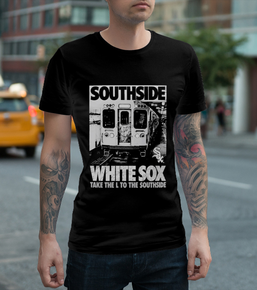 Southside Chicago White Sox Take The L To The Southside Train Scene T-Shirt