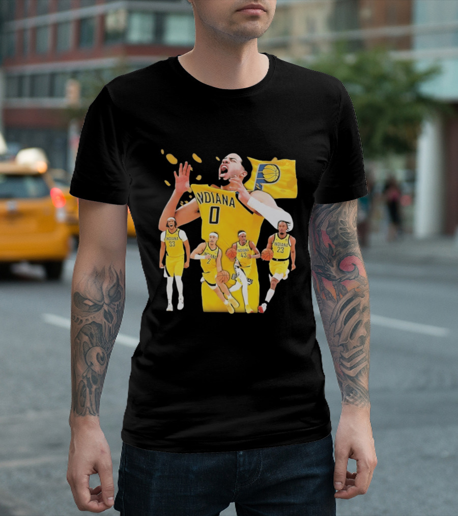 Indiana Pacers Players Collage NBA 2026 Pacer T-Shirt