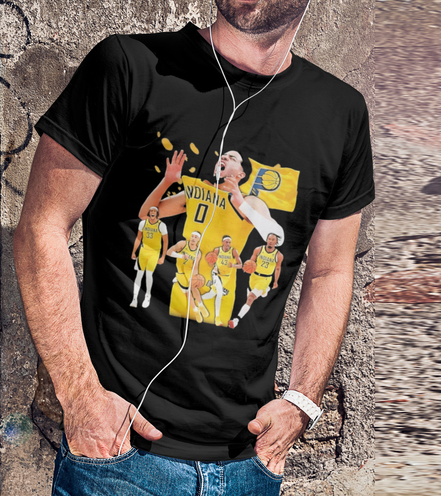 Indiana Pacers Players Collage NBA 2026 Pacer T-Shirt