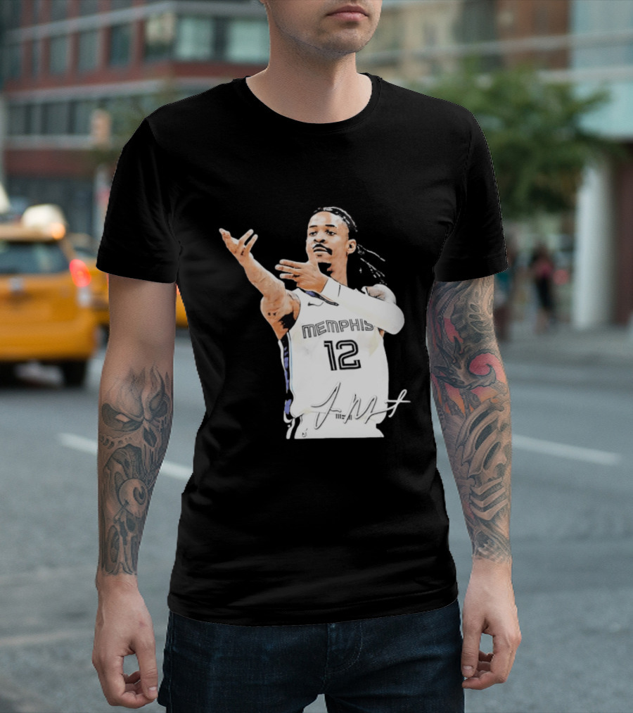 Ja Morant Memphis Grizzlies 12 Basketball Star Signature Edition 2026 T-Shirt