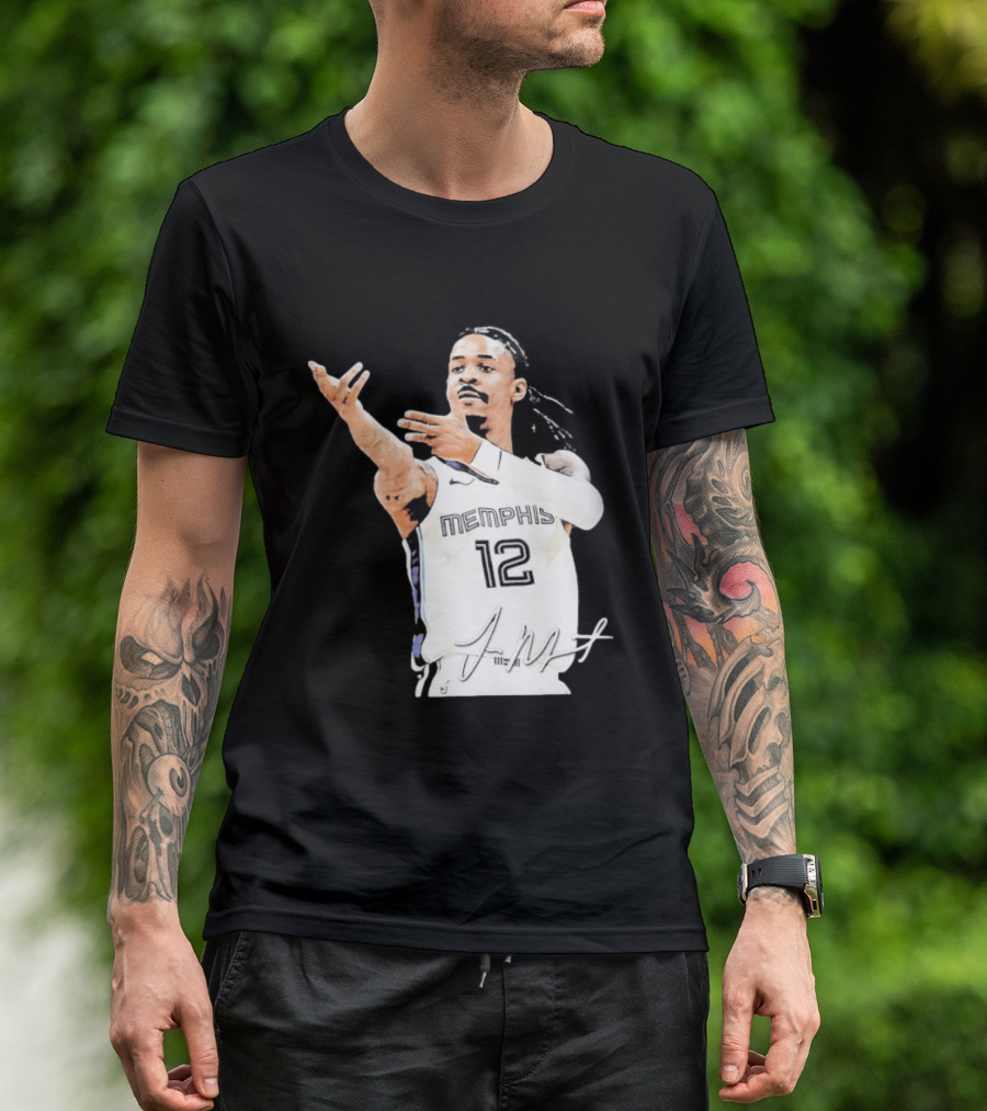 Ja Morant Memphis Grizzlies 12 Basketball Star Signature Edition 2026 T-Shirt