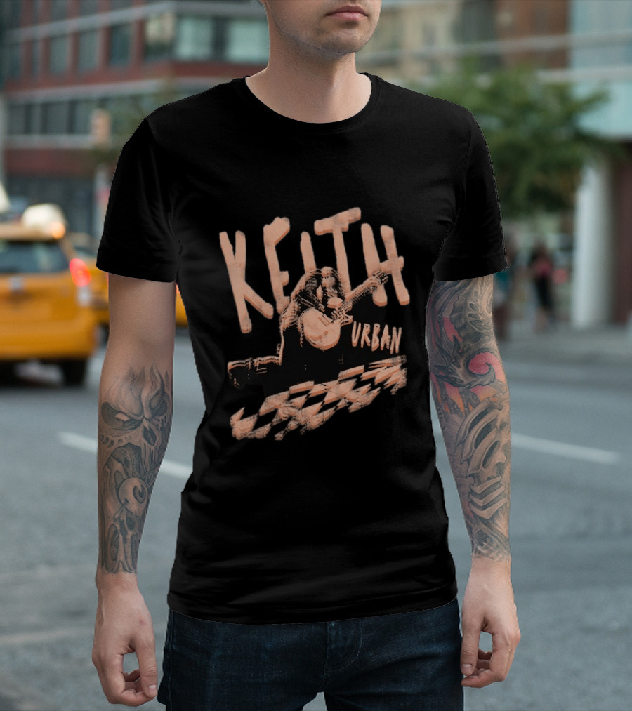 Keith Urban Checkered Guitarist T-Shirt