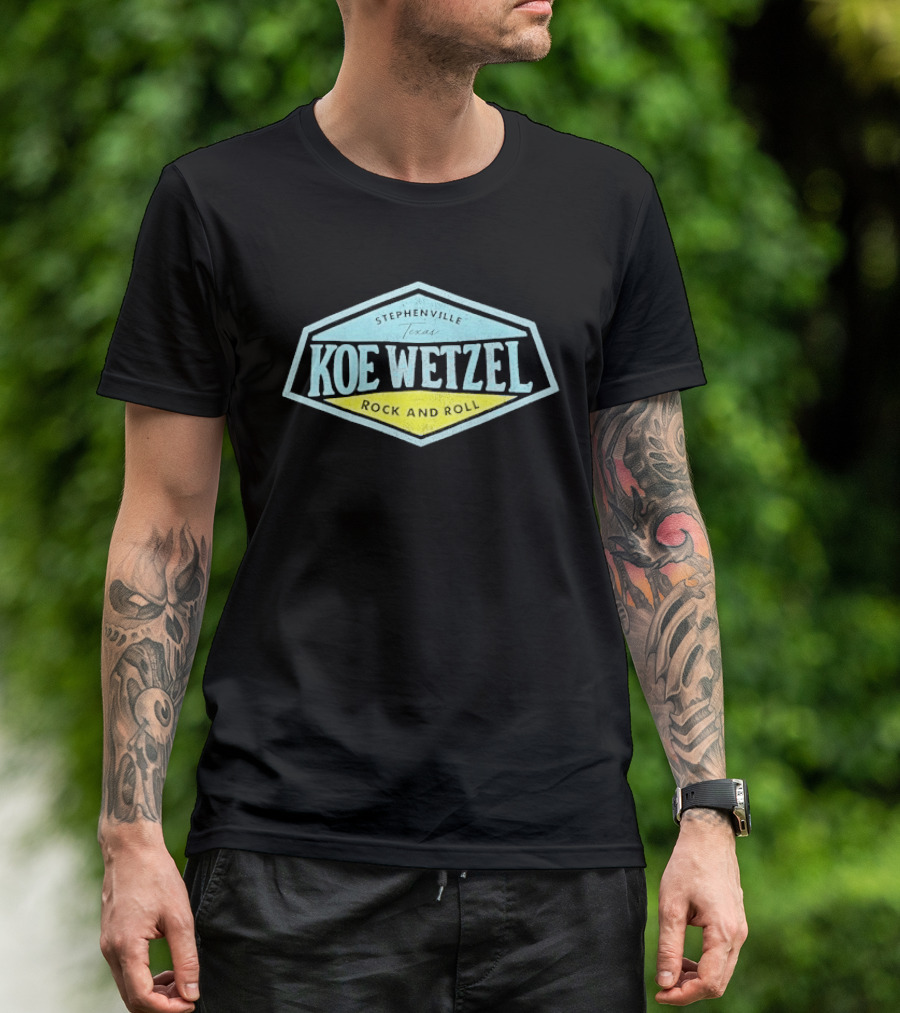 Koe Wetzel Rock And Roll Stephenville Texas T-Shirt