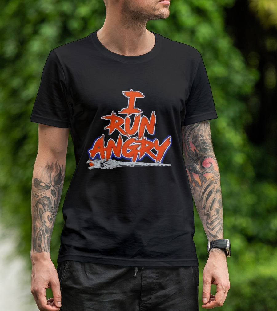 Kyle Monangai Chicago Bears I Run Angry 2026 T-Shirt
