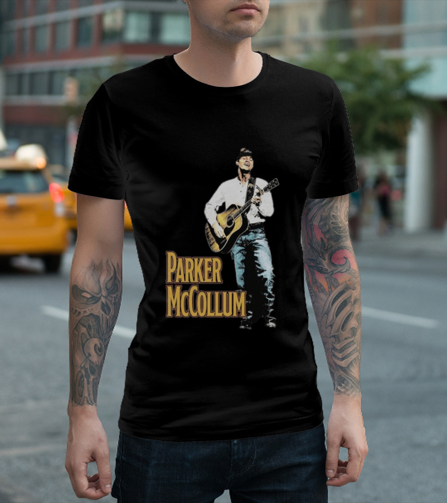 Parker McCollum Acoustic Performance Deluxe Guitar Photo T-Shirt