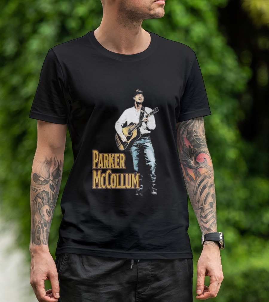 Parker McCollum Acoustic Performance Deluxe Guitar Photo T-Shirt