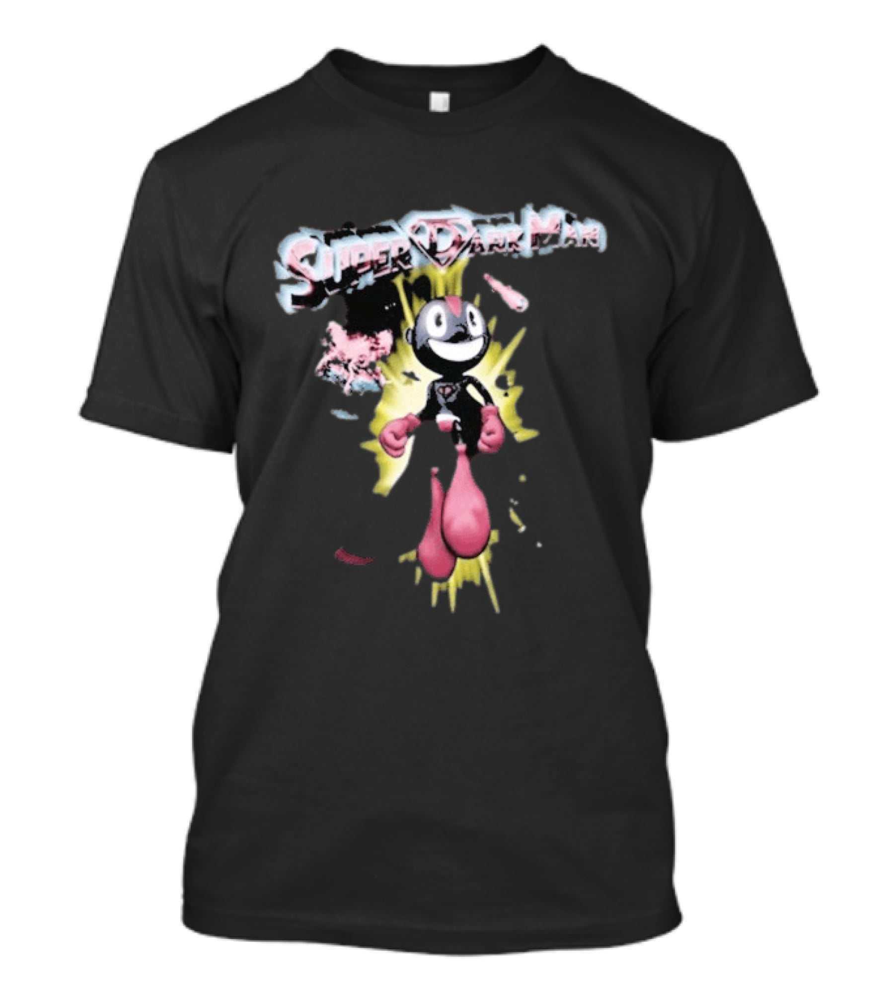 Super Dark Man Lil Darkie Character Art Explosion T-Shirt