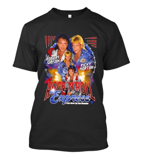Robert Gibson Ricky Morton Rock N Roll Express Two Time World Tag Team Champions T-Shirt