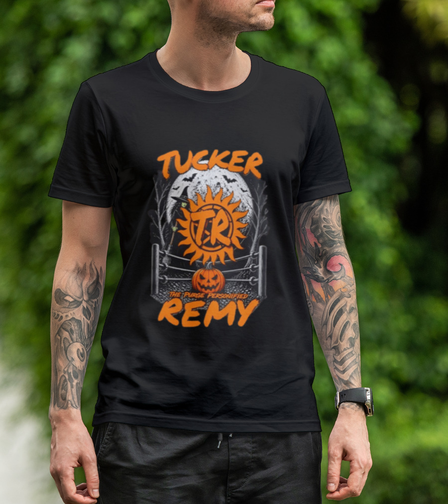 Tucker Remy TR Sun Pumpkin The Purge Personified Halloween T-Shirt