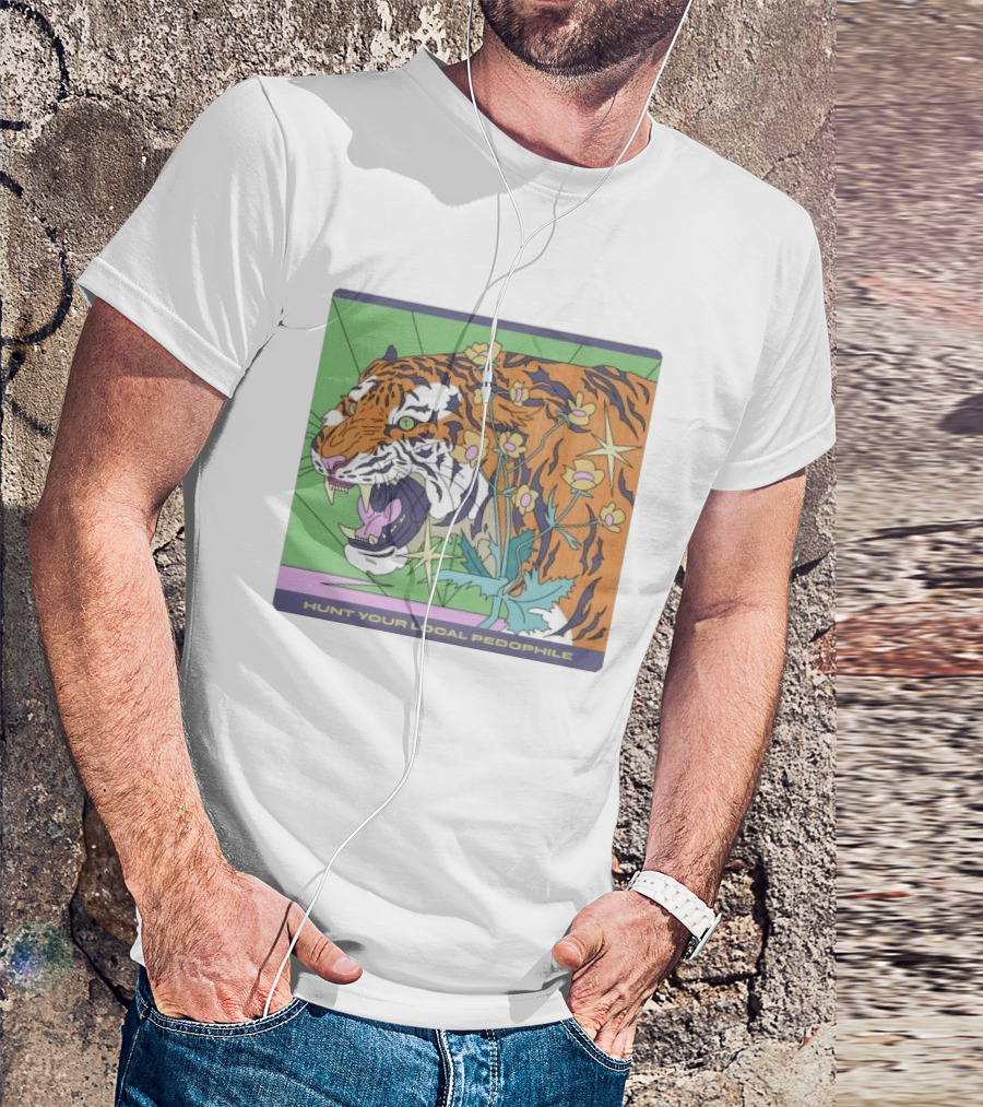 Hunt Your Local Pedophile Tiger Vintage Wildcat T-Shirt