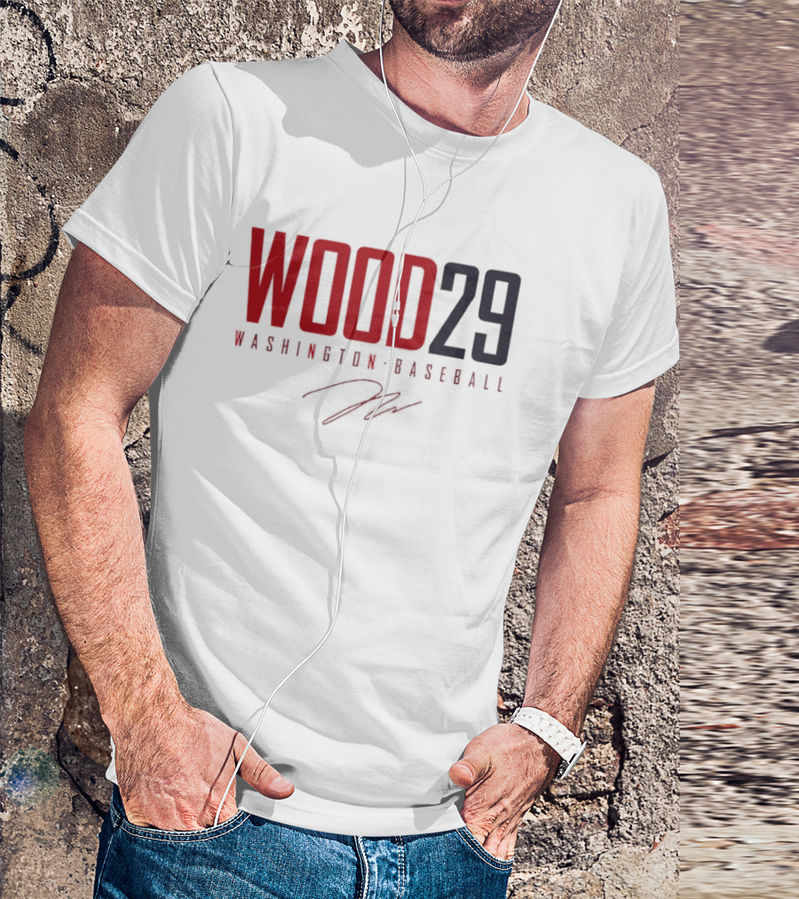 Wood 29 Washington Baseball T-Shirt