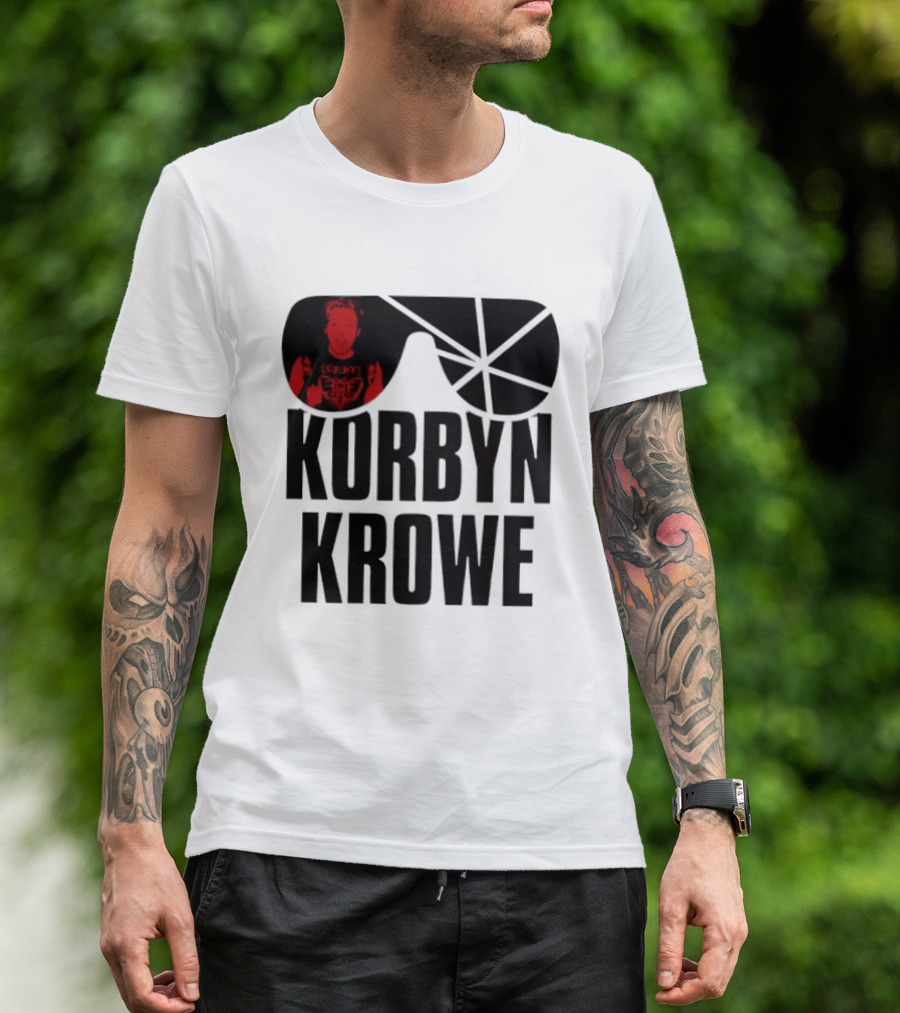 Korbyn Krowe Sunglasses 2026 Butterfly Tattoo T-Shirt