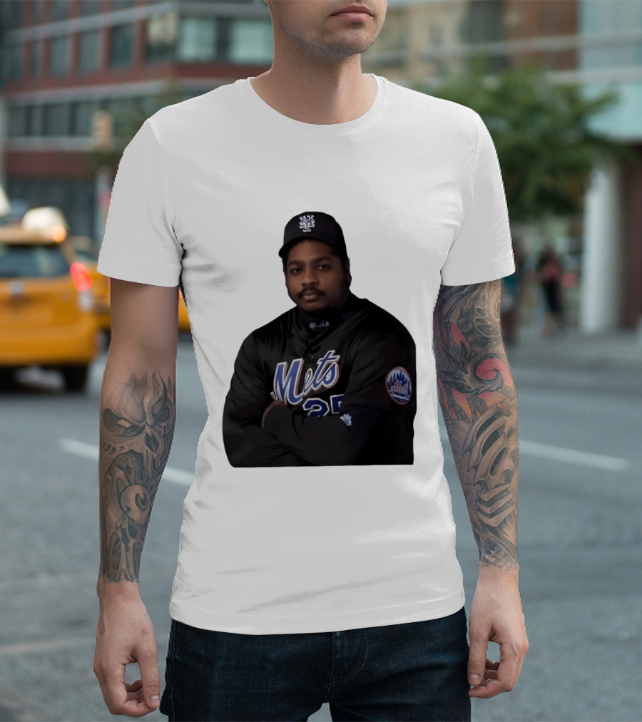 New York Mets Baseball Player 25 MLB Jersey Black T-Shirt