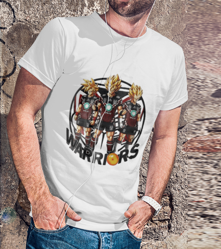 NRL New Zealand Warriors One NZ Super Saiyan Warriors Fusion T-Shirt