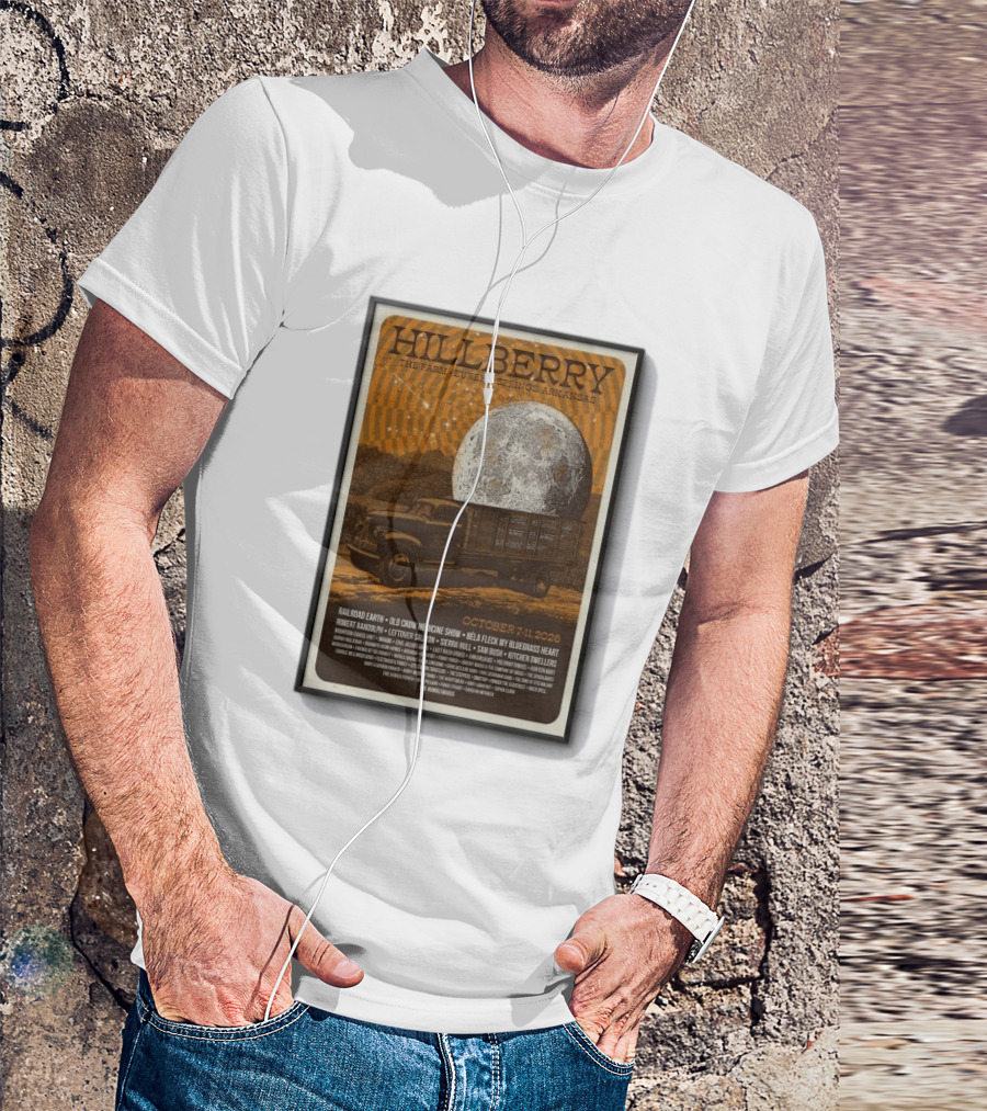 Hillberry Festival 2026 The Farm Eureka Springs Arkansas October 7 11 Railroad Earth Old Crow Medicine Show Bella Fleck T-Shirt