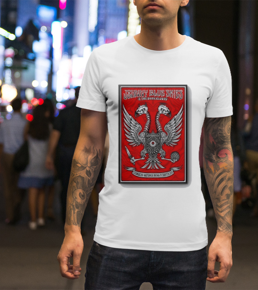 Johnny Blue Skies And The Dark Clouds Nationwide Arena Columbus OH October 7 2026 Two Headed Eagle T-Shirt
