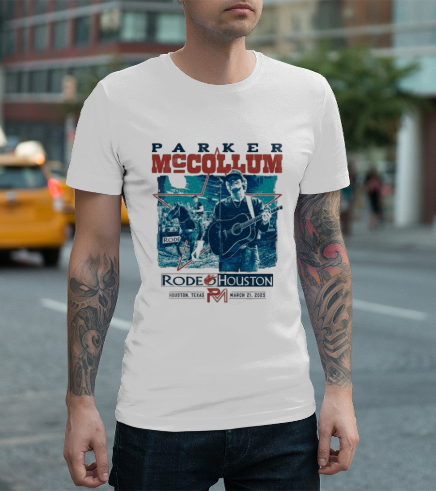 Parker McCollum Live At Rodeo Houston Texas March 21 2025 T-Shirt