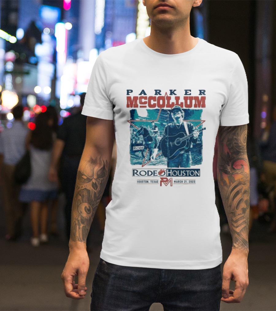 Parker McCollum Live At Rodeo Houston Texas March 21 2025 T-Shirt